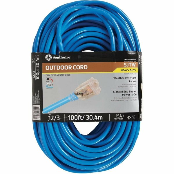 Coleman Cable ColdFlex 100 Ft. 12/3 Cold Weather Extension Cord 2569SW0006